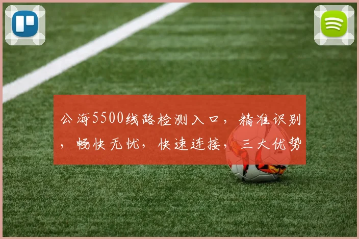 公海5500线路检测入口，精准识别，畅快无忧，快速连接，三大优势，一网打尽